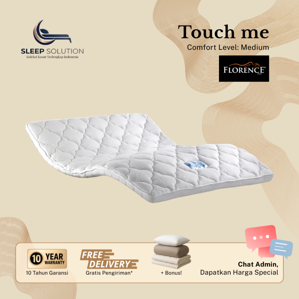 FLORENCE MASSERIA I Kasur Spring Bed | Matras Premium | 100x200, 120x200, 160x200, 180x200, 200x200