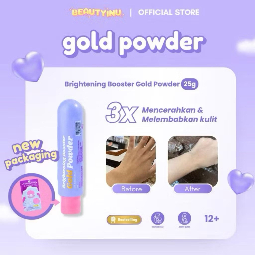 BRIGHTENING POWDER GOLD BOOSTER SERBUK PEMUTIH BEAUTY