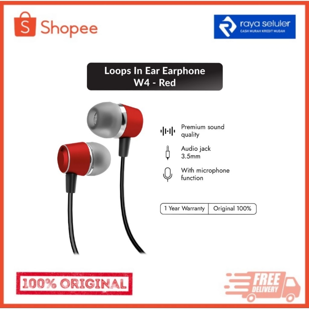 LOOPS – IN EAR EARPHONE | Garansi Resmi