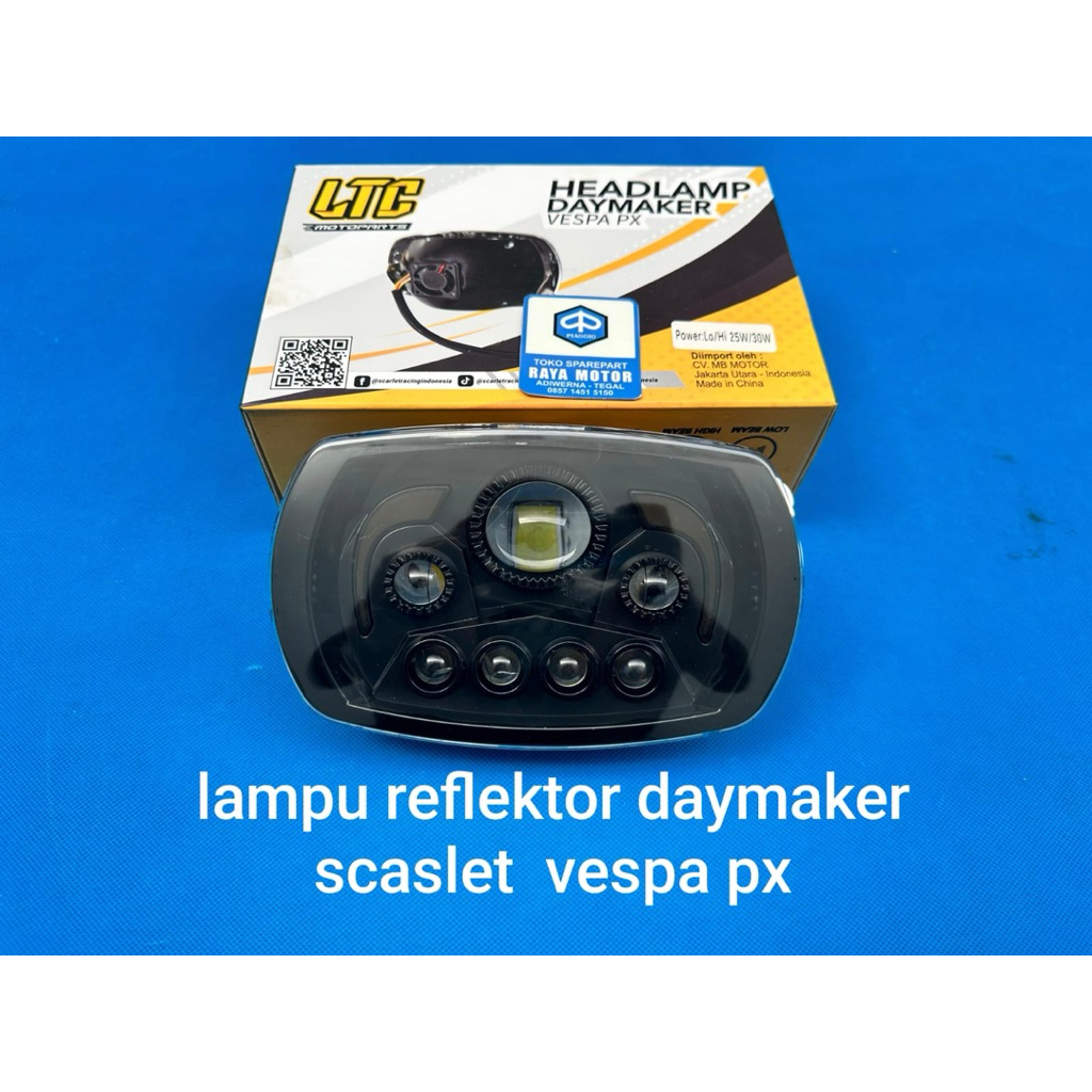 reflektor daymaker vespa px scarlet