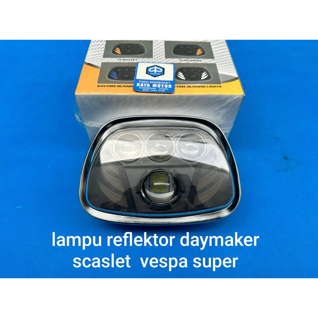 reflektor daymaker vespa super scarlet