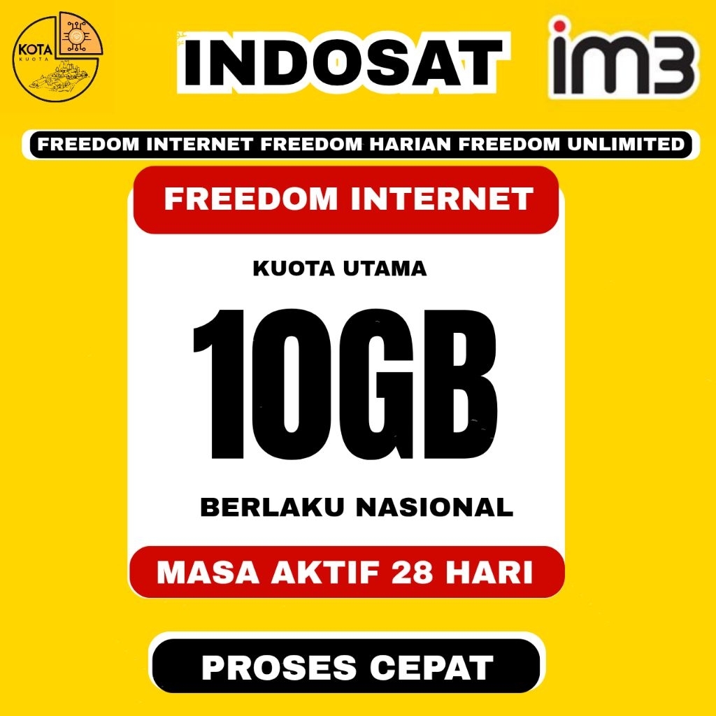PROMO KUOTA INDOSAT 10GB FULL 24JAM PROSES CEPAT