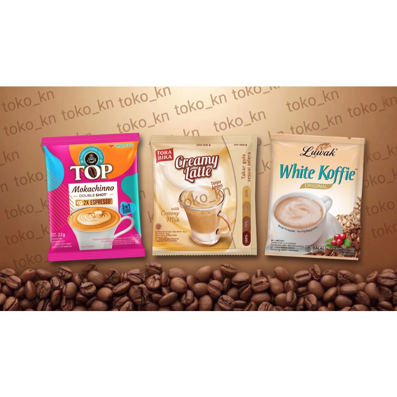 Kopi Luwak White Coffee Creamy Latte 10 sachet Mokkachino 15 sachet