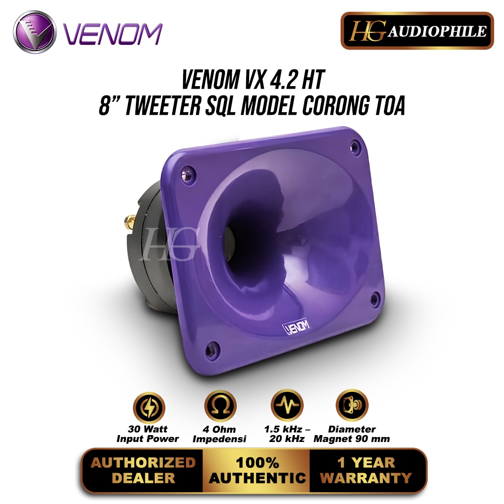 Venom VX 4.2 HT Speaker Tweeter Horn SQL Model Corong Toa