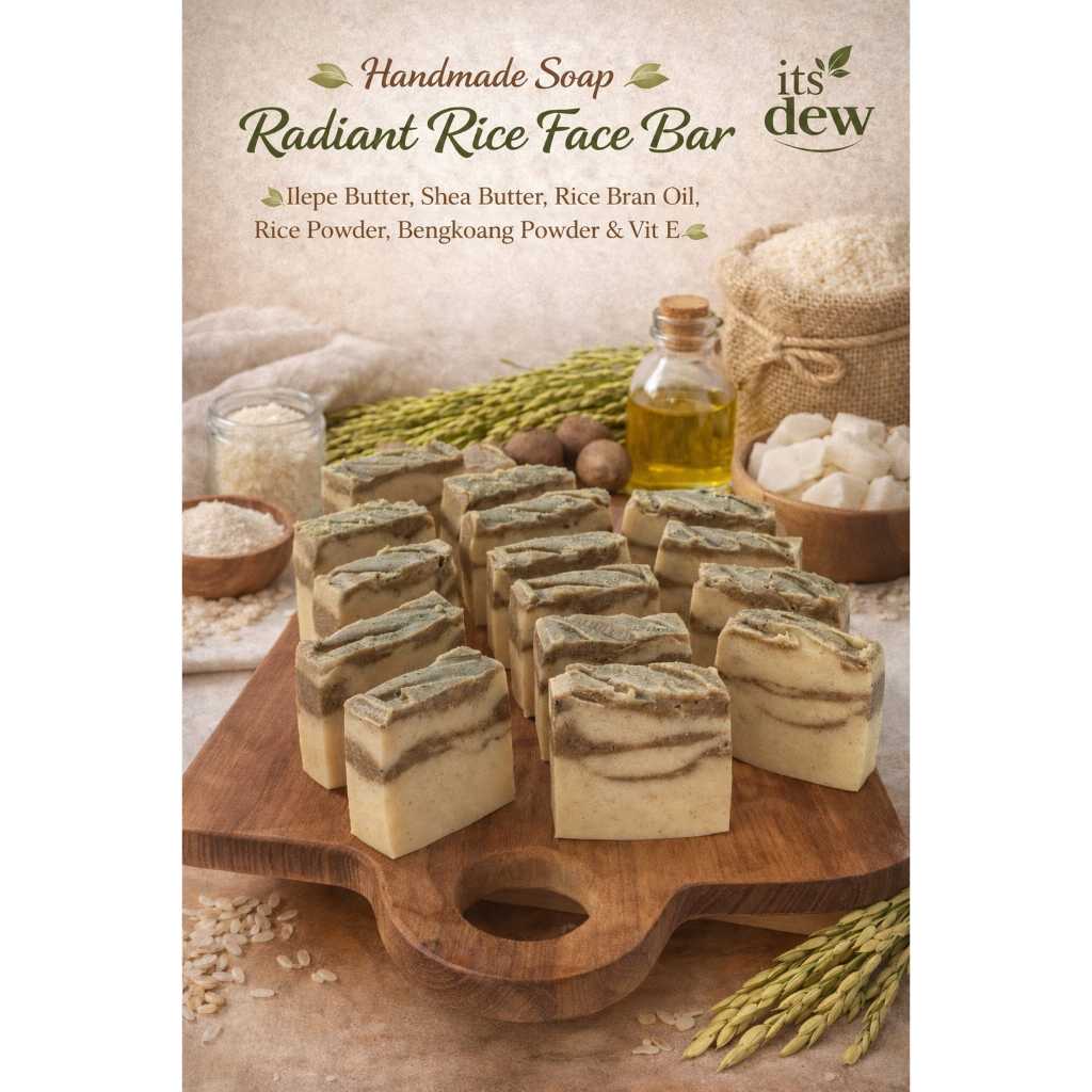 It's dew - Handmade Souvenir Soap / RADIANT RICE FACE BAR