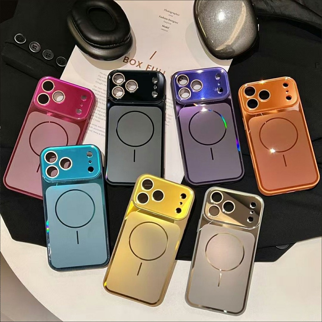 CASE FLOWING LIGHT MAGNETIC GLASS CASE FOR IPHONE 11