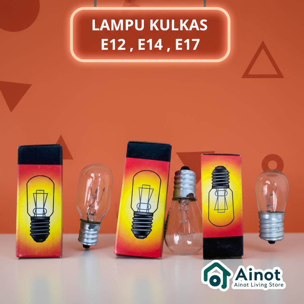Lampu Kulkas E12 E14 E17 Pijar Kuning Drat Ulir Warm White / Bohlam Lampu Kulkas E12 E14 E17
