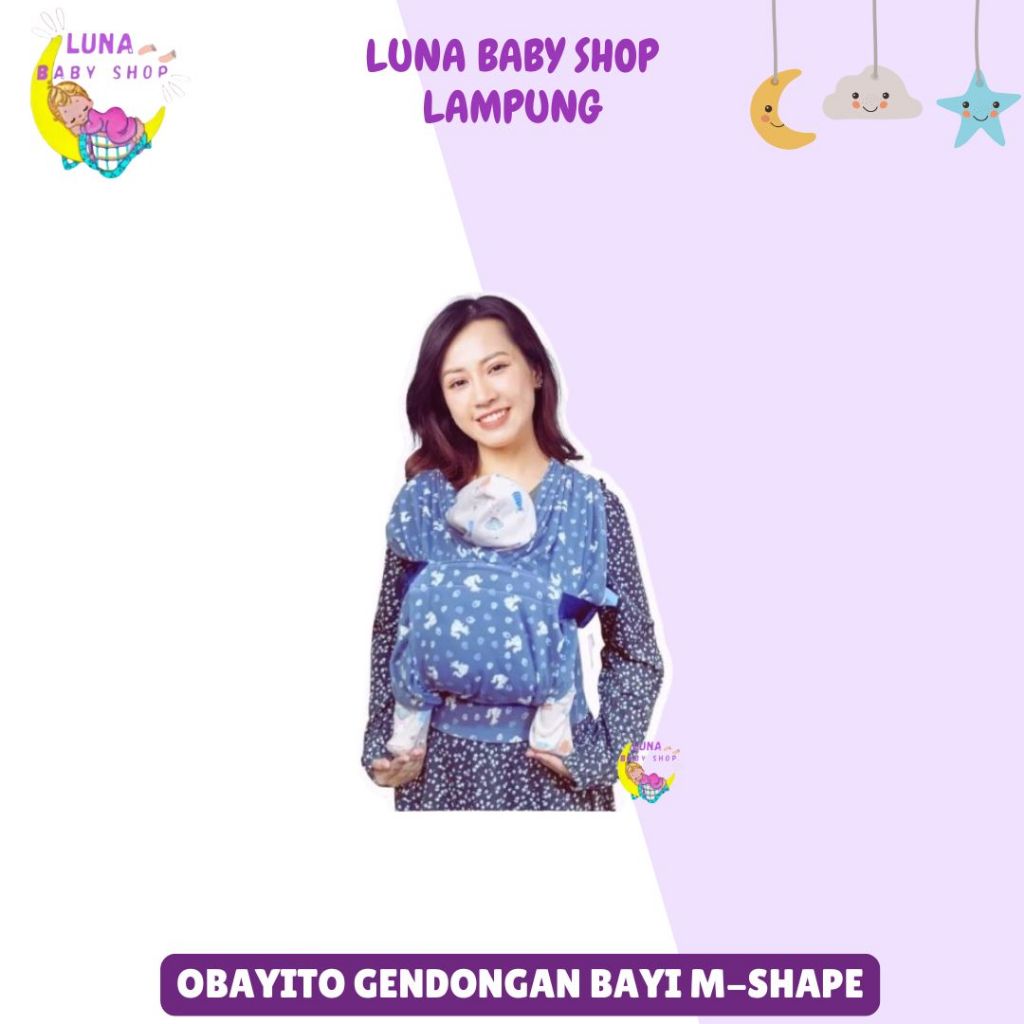 Obayito Gendongan Bayi M-Shape/Gendongan Bayi/Gendongan Depan