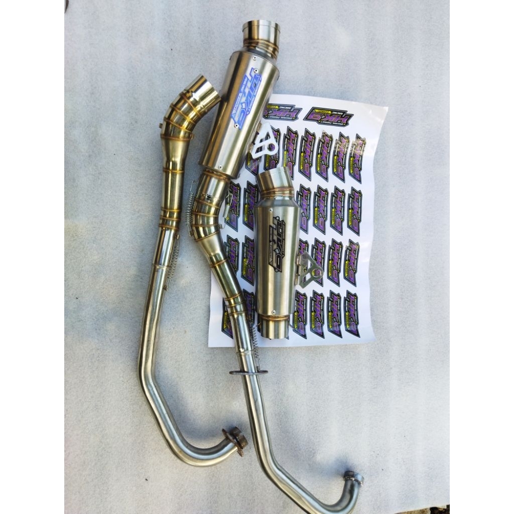 Knalpot racing ORIGINAL HK9 Racing  Exhaust Bebek Supra 125 ,Supra X
