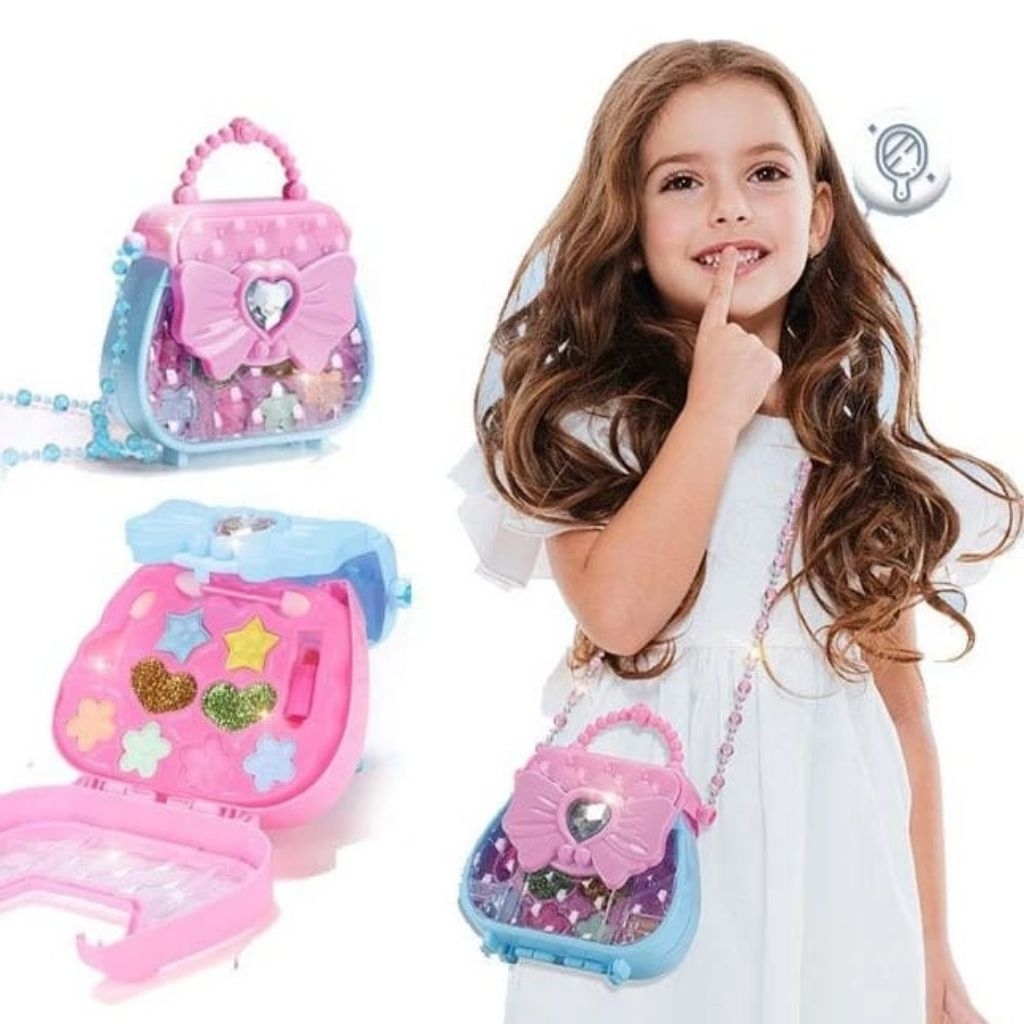 1287 mainan anak cewek make up tas 1 set /mainan anak perempuan make up eyeshadow