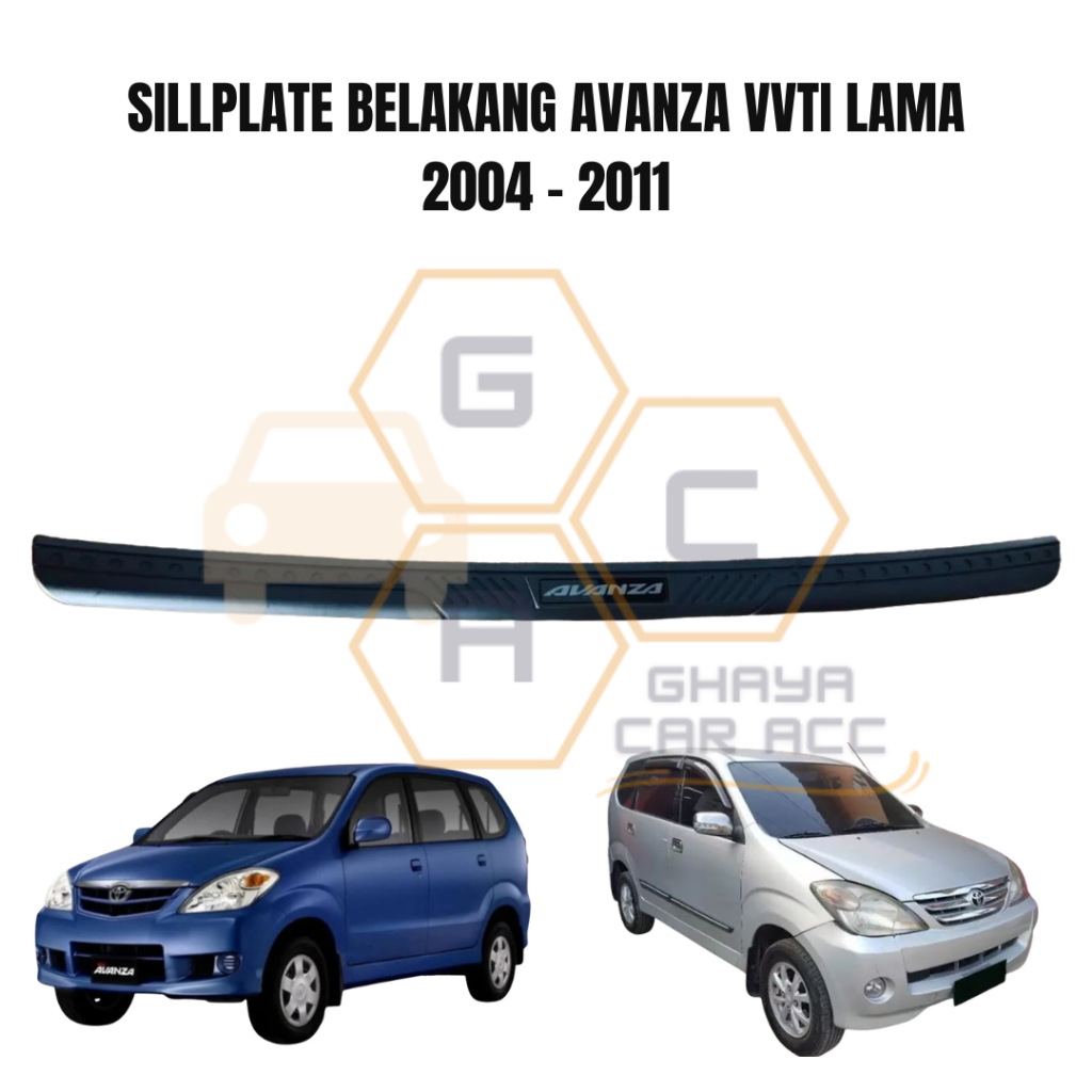 Sill Plat Sillplate Pintu Bagasi Belakang Avanza VVT-I Old Lama 2004 2005 2006 2007 2008 2009 2010 2
