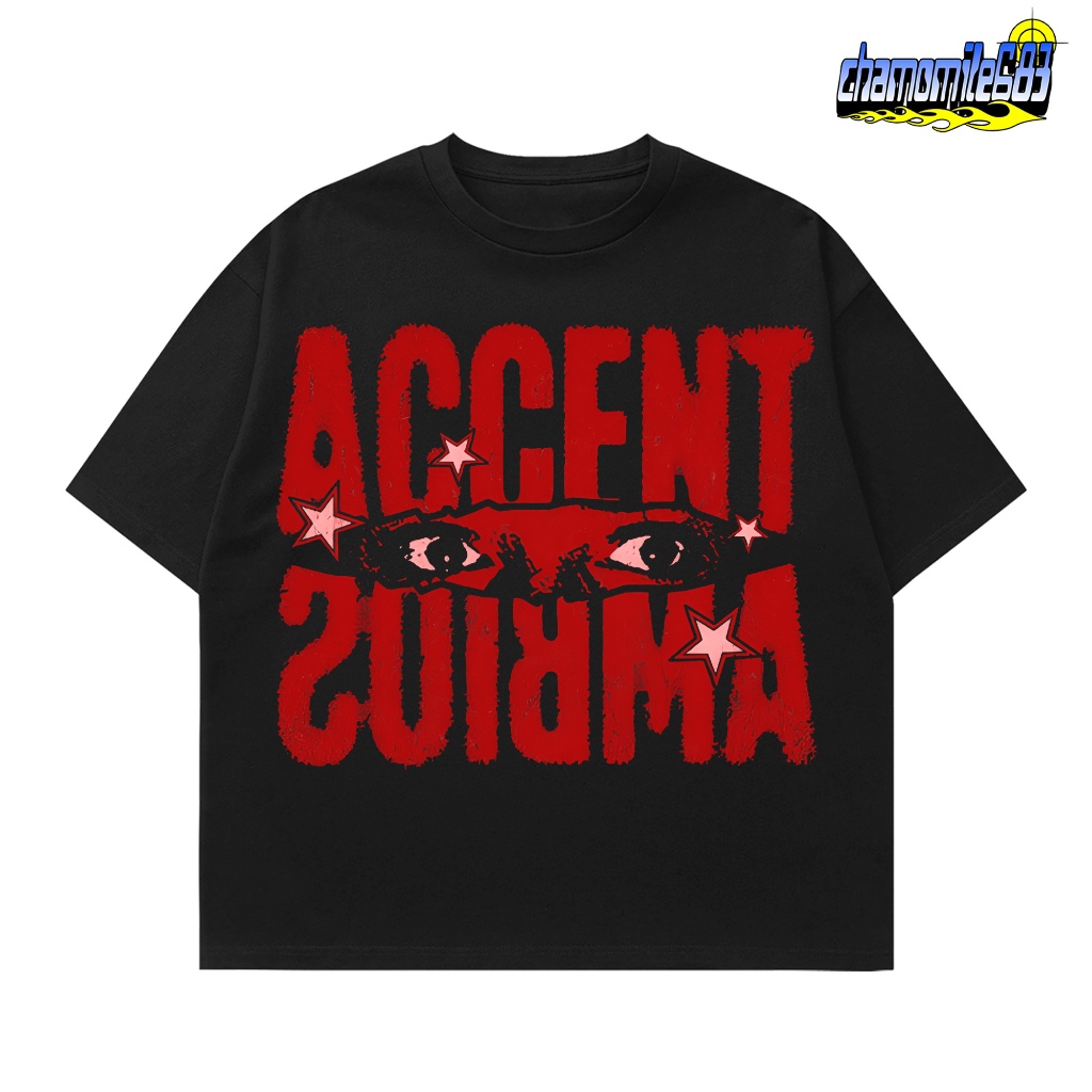 AccentAmbios Black eyes Unisex Tshirt Cotton Combed 20s