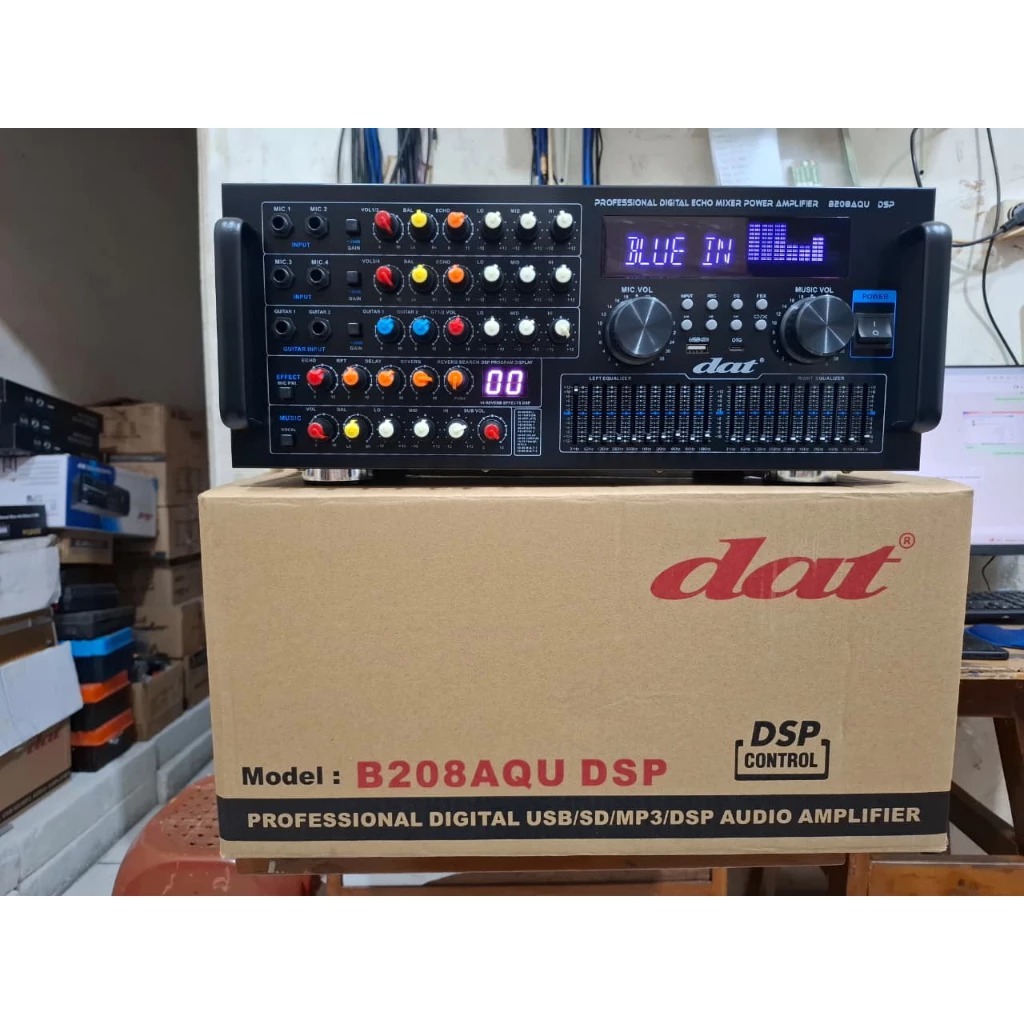 Power Amplifier DAT B208AQU Karaoke Mixer / Ampli B 208 AQU new model dsp 99