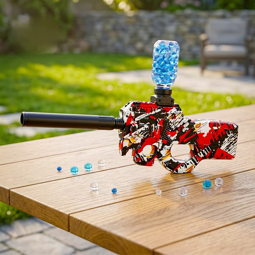 Mainan Anak Tembakan P90 ROSSING THE BATTLEFIELD Mainan Tembakan Anak Team Play Water Bubble