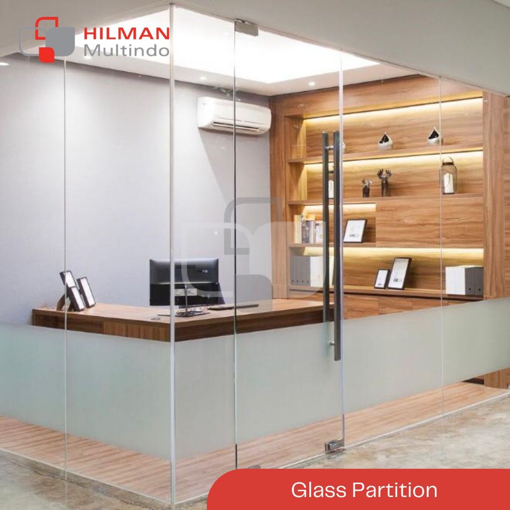 Partisi Kaca - Tempered Glass 10 mm - Custom Design