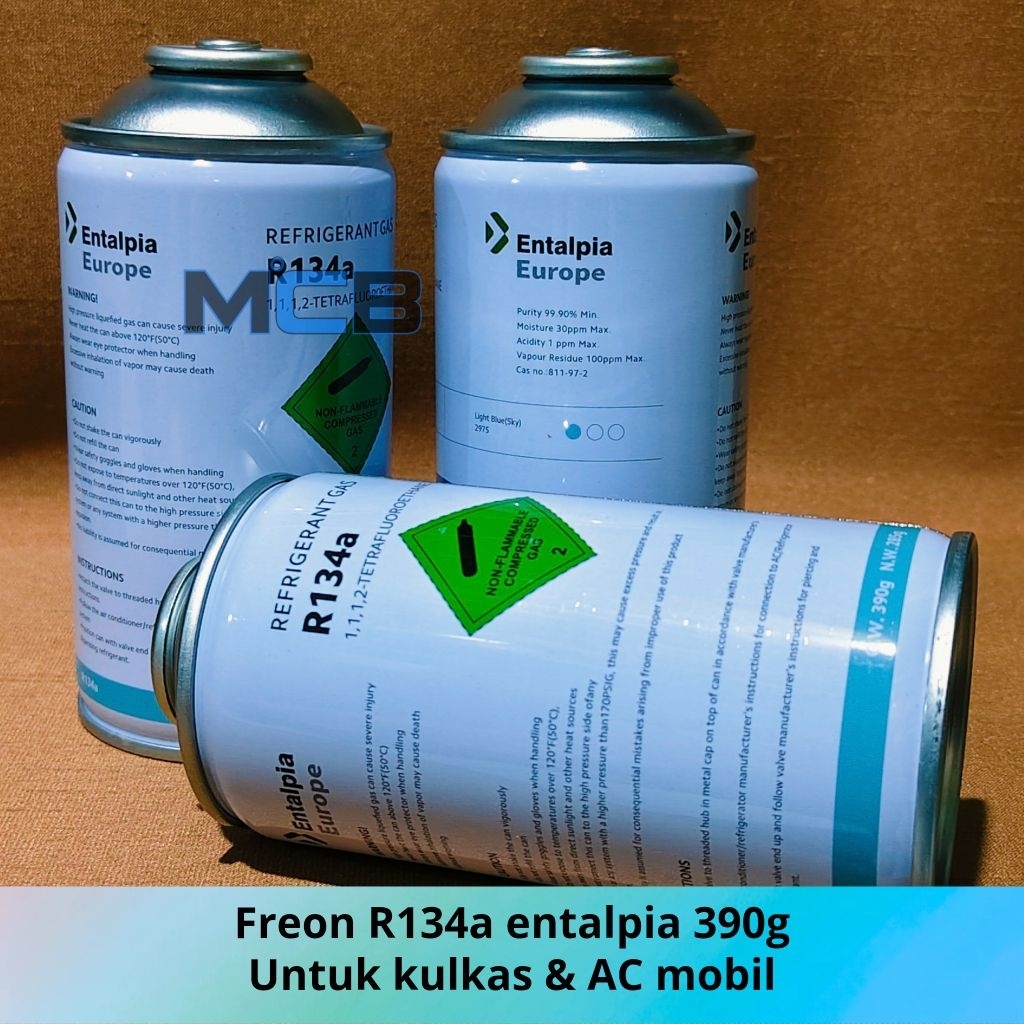 Freon R134a entalpia kaleng 390g freon kulkas freon ac mobil