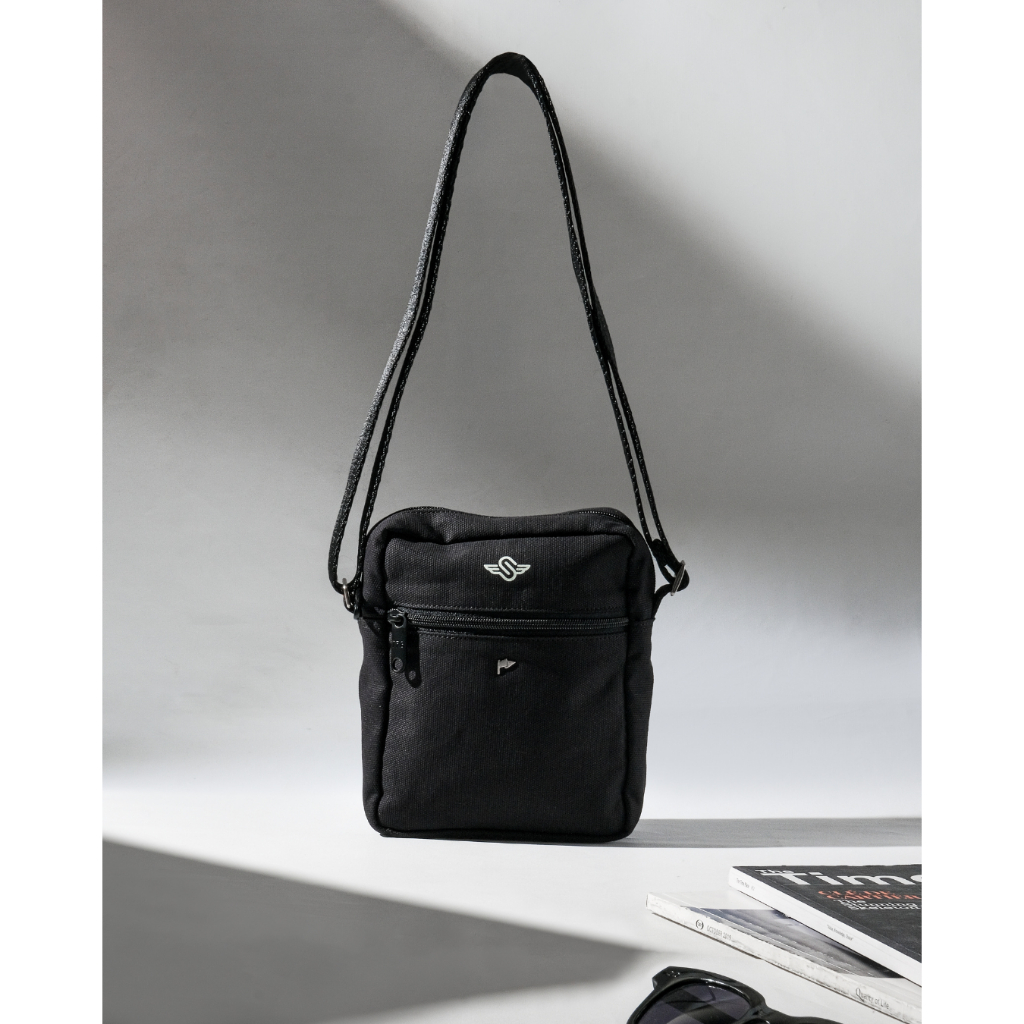 TFG Sling Bag Akita Black Tas Slempang Tas Daily