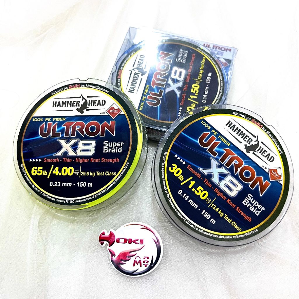 Senar Pancing PE Hammerhead Ultron x8 150 meter