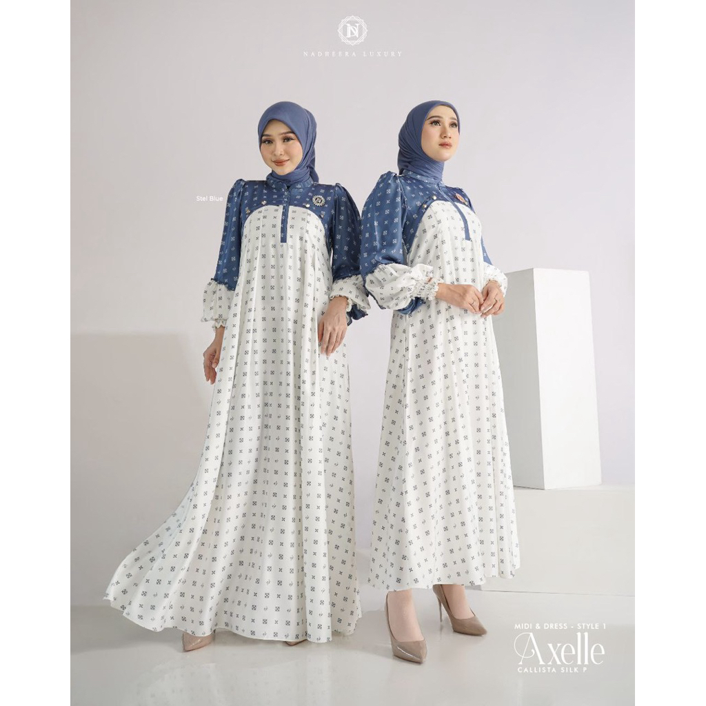 AXELLE STYLE 1  MIDI DAN DRESS BY NADHEERA LUXURY // NADHEERA COLLECTION // DRESS 2026