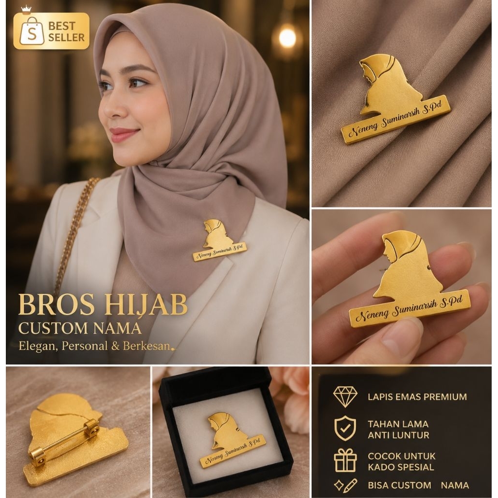 Broa Nama Pin Nama Broch Nama Custom Bros Logo Bros Peniti