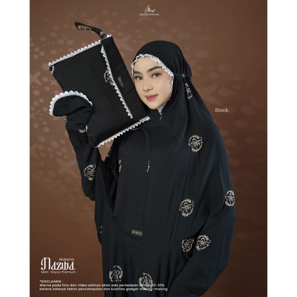 AR RAFI MUKENA NAZWA- MUKENA LAJURAN DEWASA JUMBO BAHAN RAYON