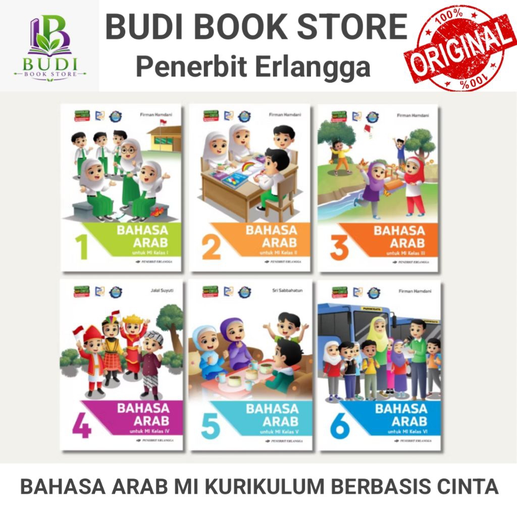 Bahasa Arab Kelas 1 2 3 4 5 6 MI Kurikulum Berbasis Cinta Erlangga