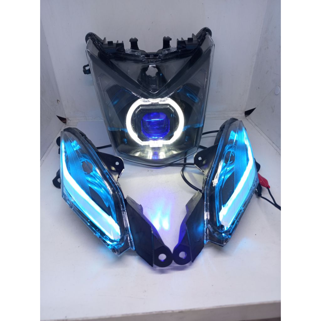 REFLEKTOR LAMPU DEPAN BEAT FI BEAT 2013-2015 BILED MATRIX PLUS SEIN ALIS RUNING FULLSET