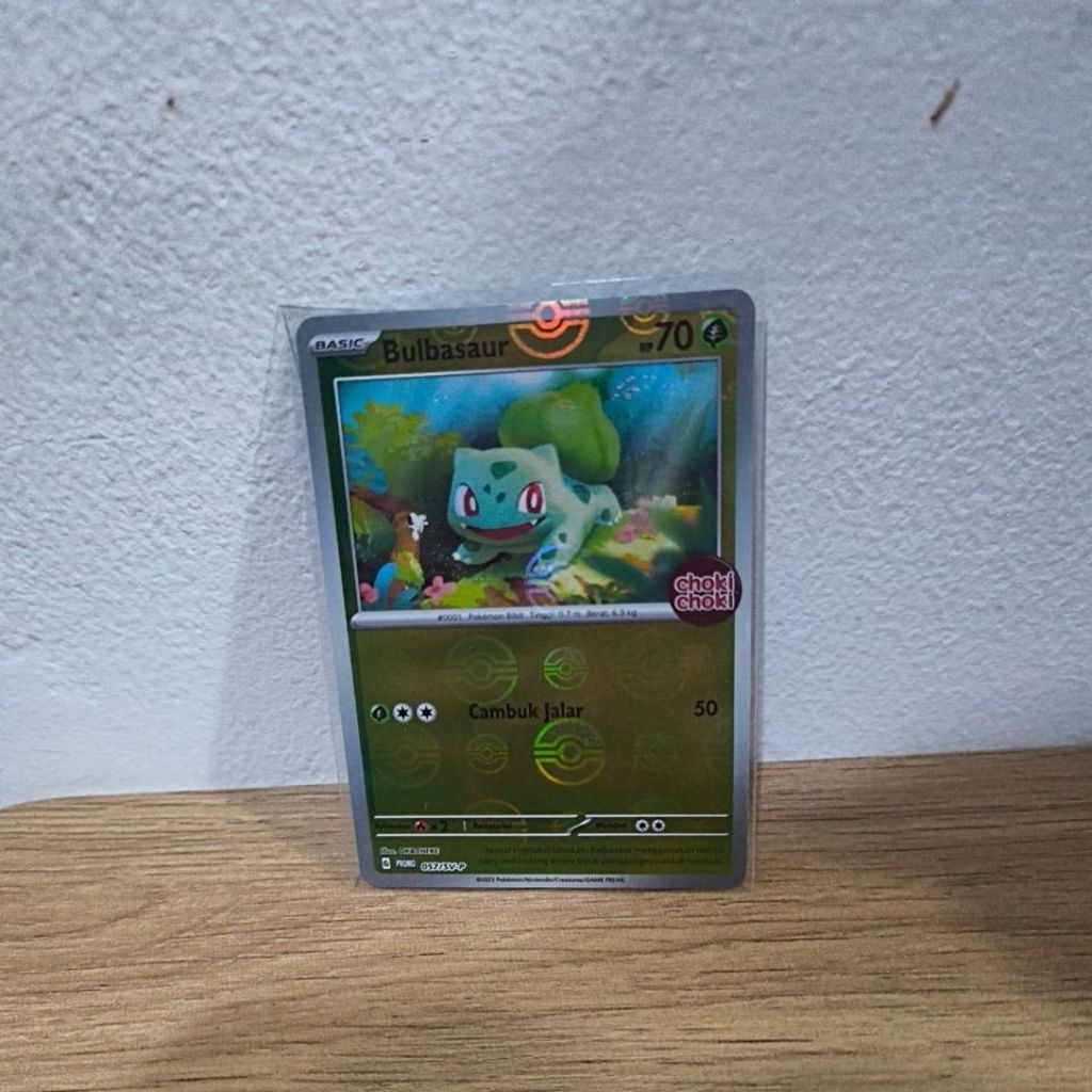 Kartu Promo Pokemon Choki Choki Bulbasaur Holo / Hologram