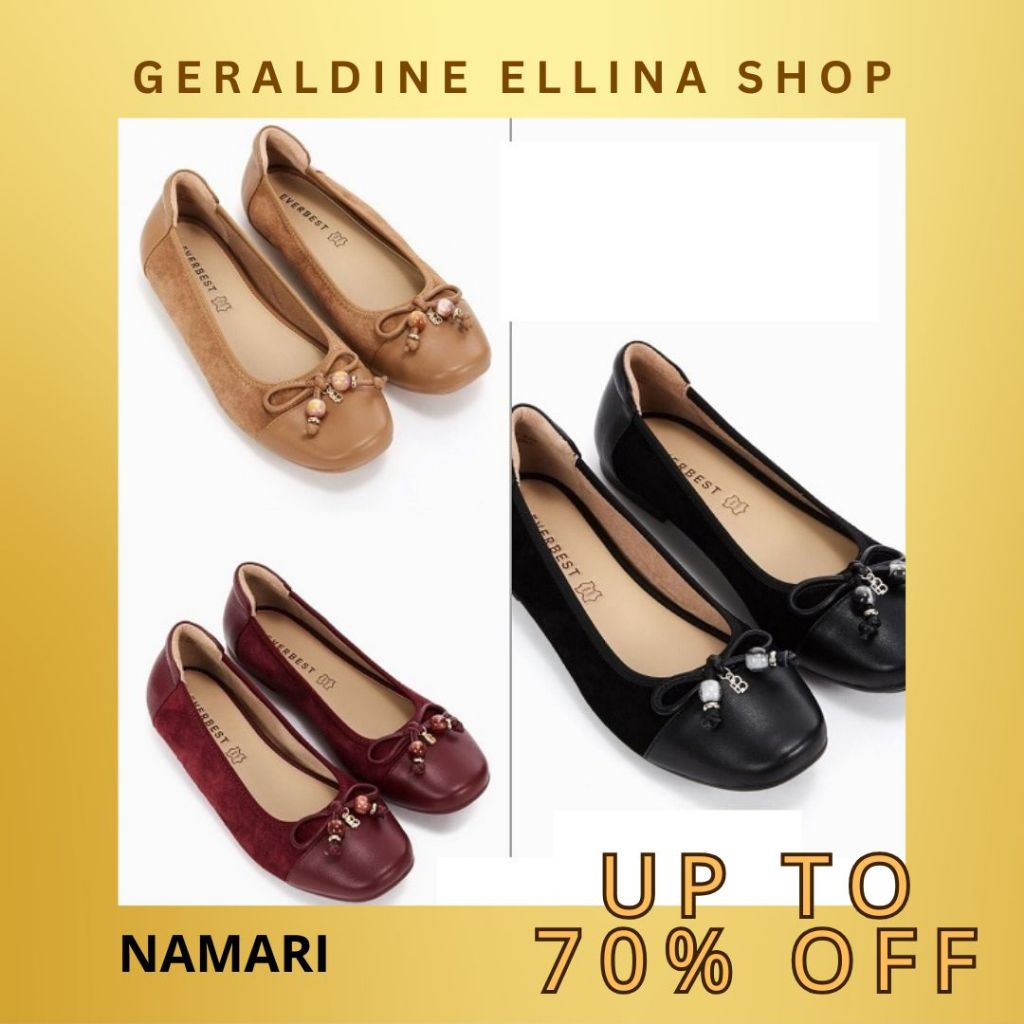 Sepatu flat everbest Wanita perempuan cewe cewek EVERBEST ORIGINAL 100% SERI NAMARI