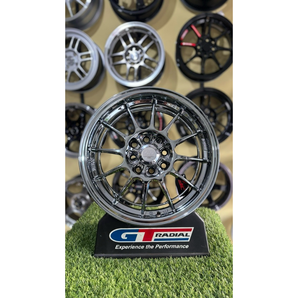 velg enkei spider r15 4x100/114pcd L6,5 et42 black chrome