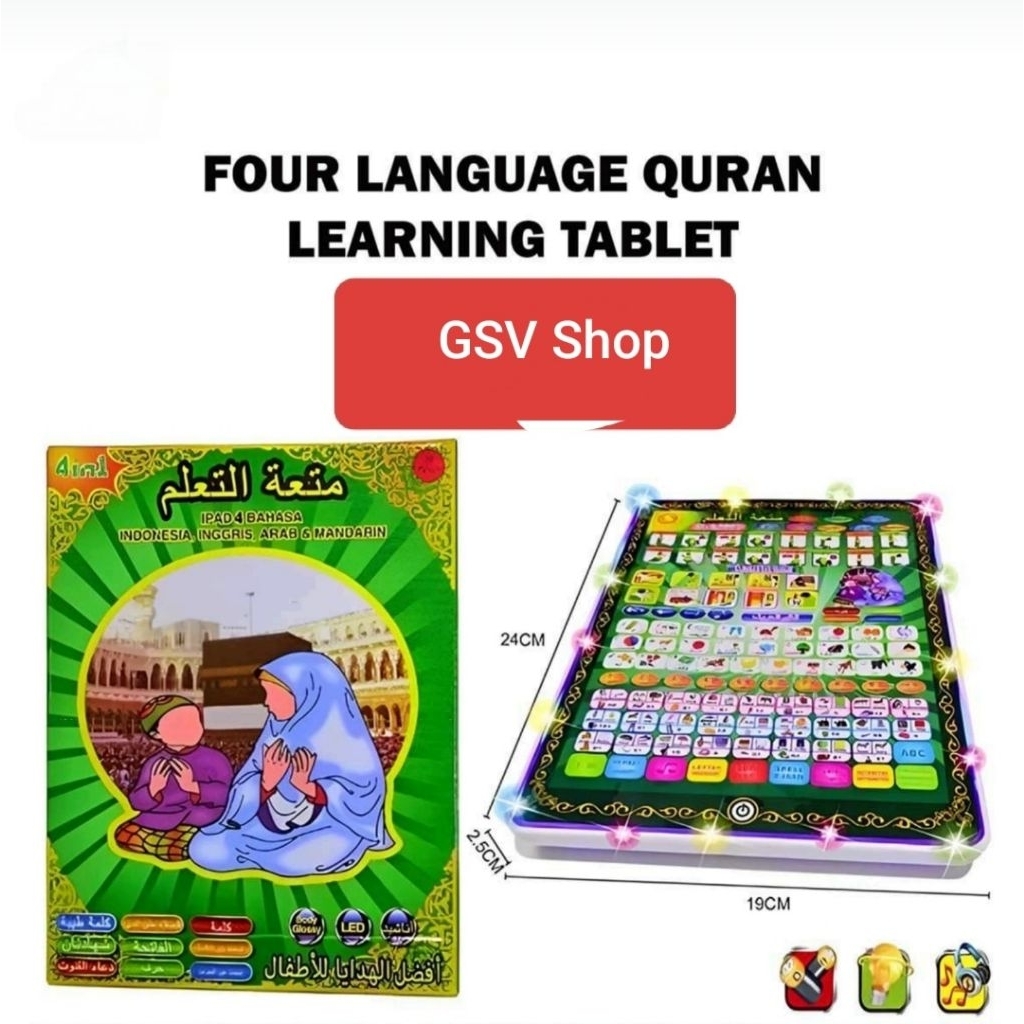 Mainan Tablet 4 Bahasa