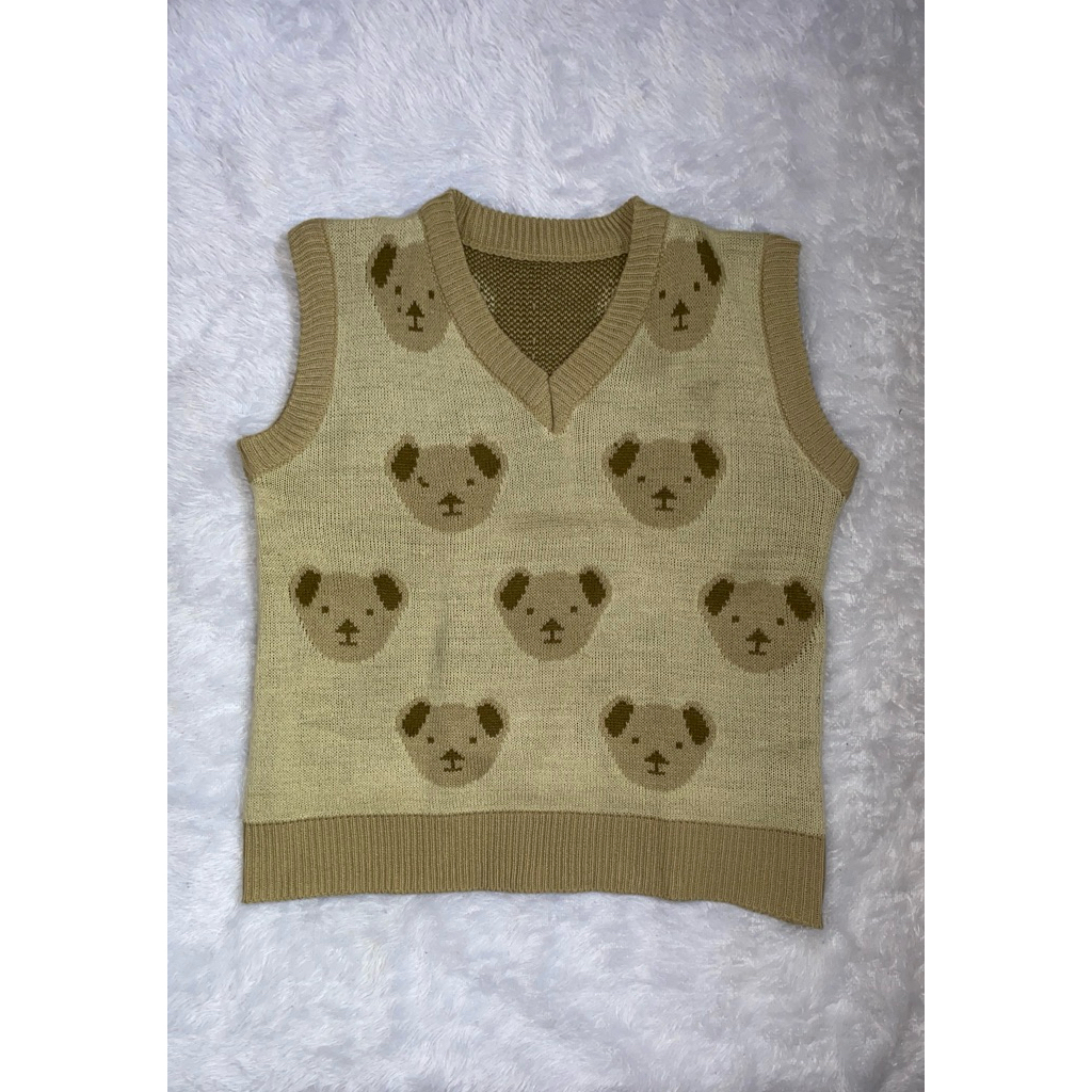preloved vest rajut bear