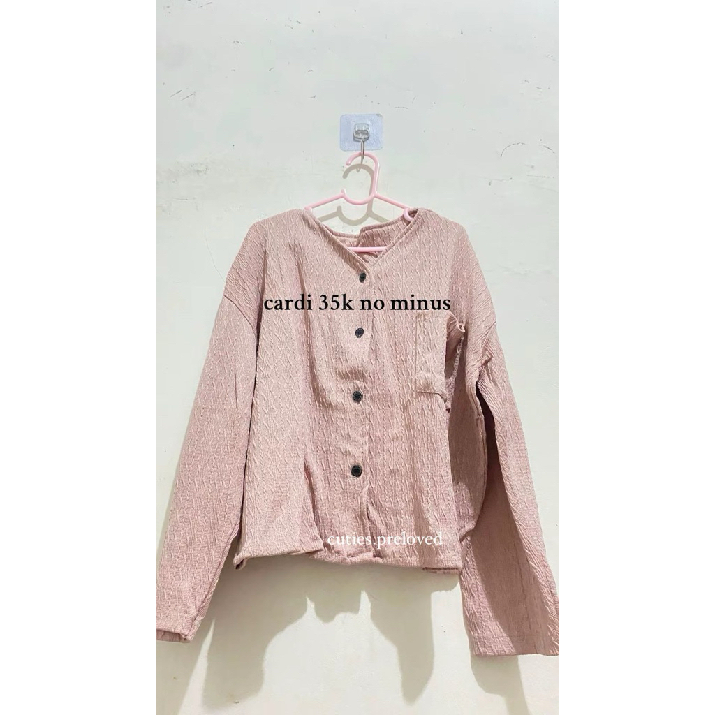 preloved cardigan pink