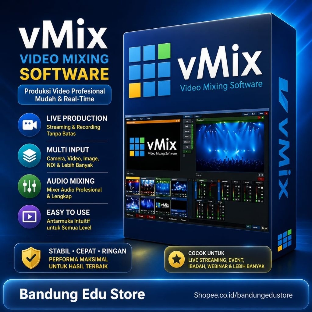 Vmix 28 Pro Premium Terbaru - Aplikasi Untuk Live Streaming Di komputer laptop Windows Full version