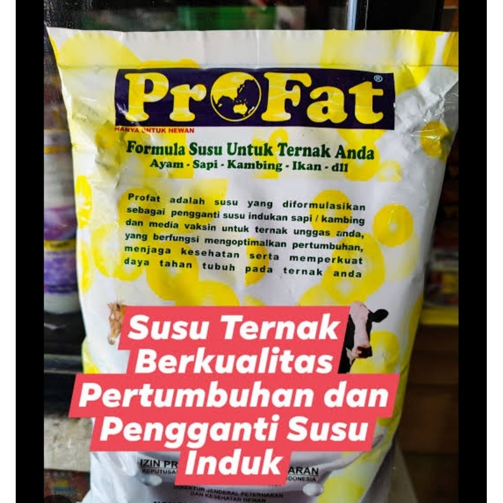 Profat susu hewan ternak pengganti susu indukan hewan/penggemukan unggas