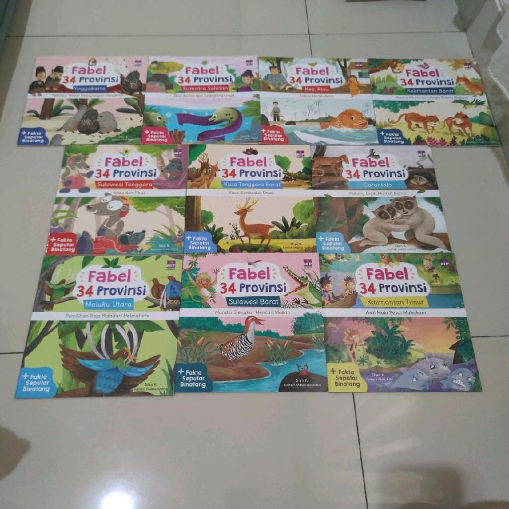 BEKAS - ORIGINAL - Buku Anak Fabel 34 Provinsi