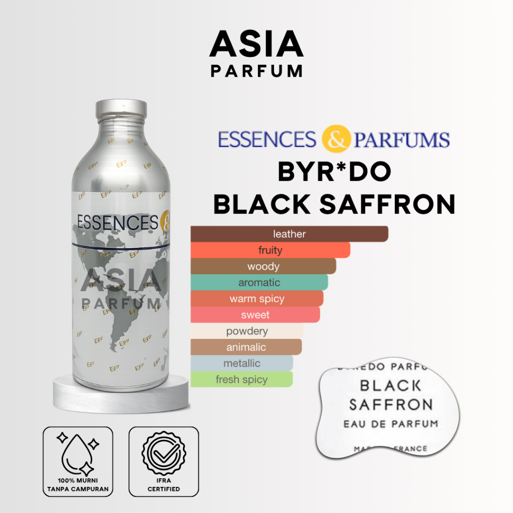ESSENCES & PARFUMS BRESSO 75387 - BIBIT PARFUM BYRD BLACK SAFFRON GRADE A - SEGEL & REPACK 100G