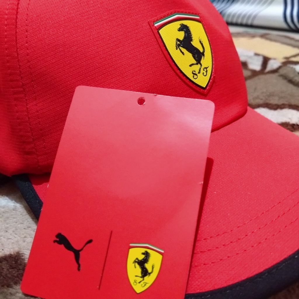 Ferrari Puma Baseball BB Cap Topi Formula 1/F1 Original Red/Merah