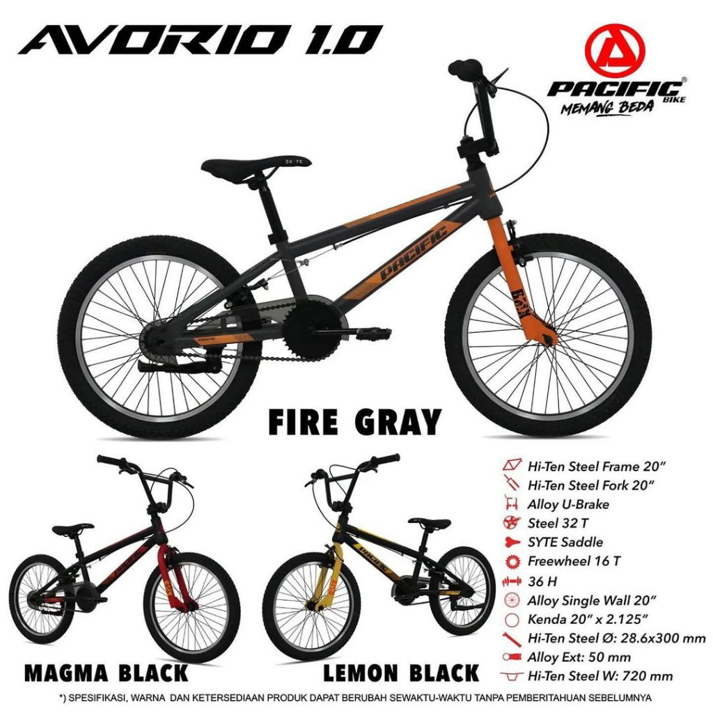 SEPEDA BMX 20 INCH PACIFIC AVORIO 1.0