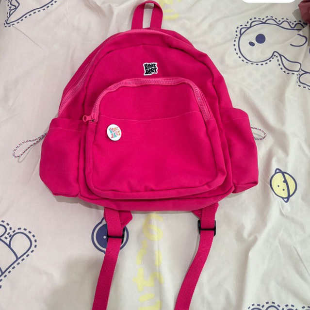 preloved tas ransel ikat iket fuschia