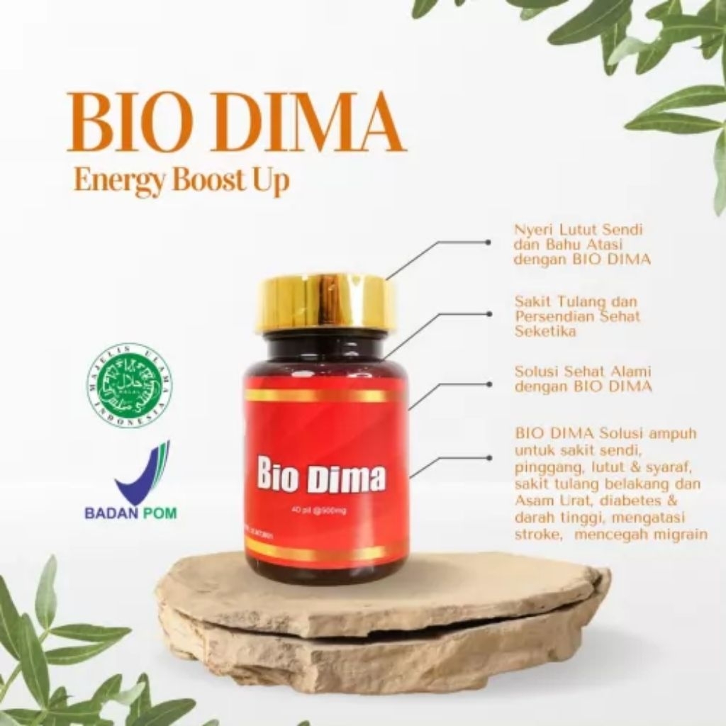 Bio Dima Obat Herbal Asli Mengatasi Tulang Persendian Ampuh BPOM