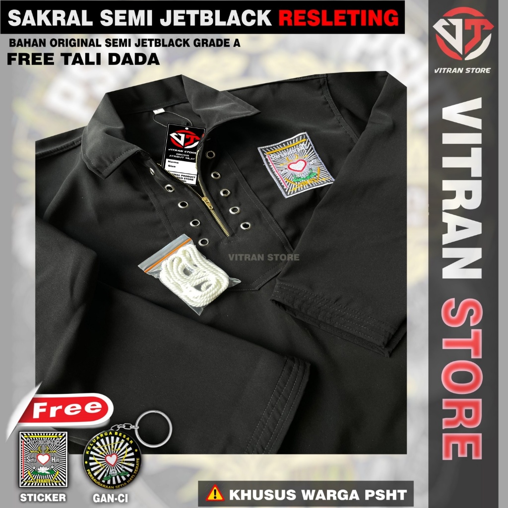SAKRAL WARGA PSHT SAKRAL SEMI JETBLACK RESLETING ORIGINAL
