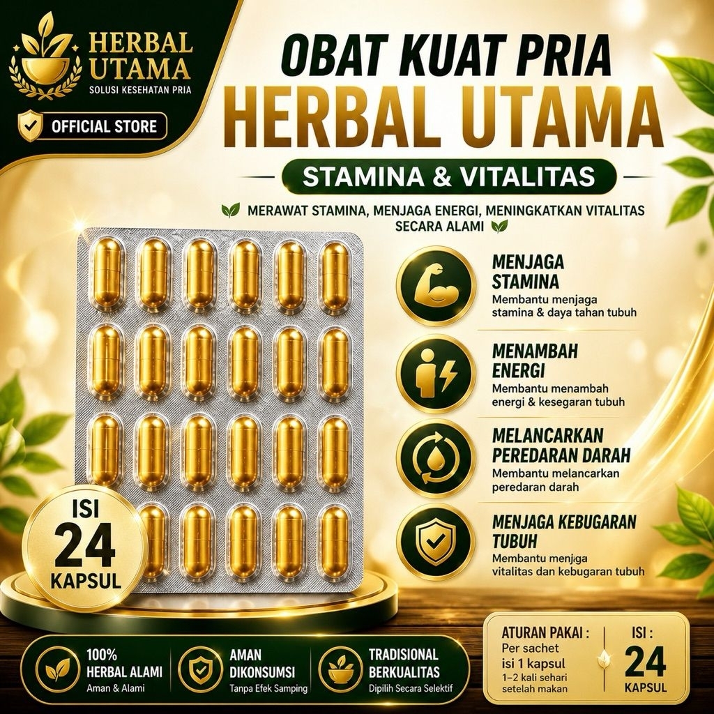 Kapsul Herbal Dewasa Pria 24 Kapsul - Membantu Stamina dan Kepercayaan Diri