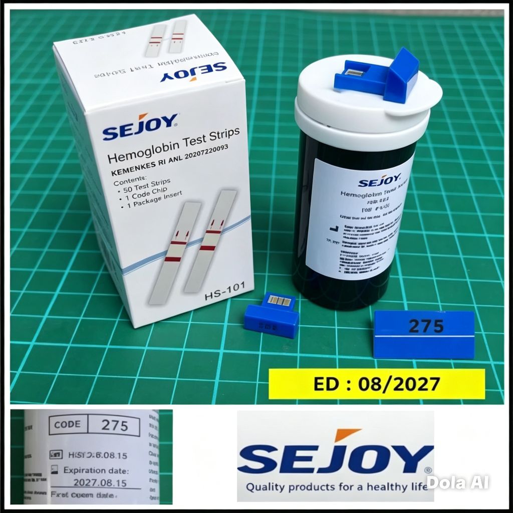 SEJOY Strip Reagen | Strip HB Meter 101 | Strip HB Meter SEJOY | 50 Tes