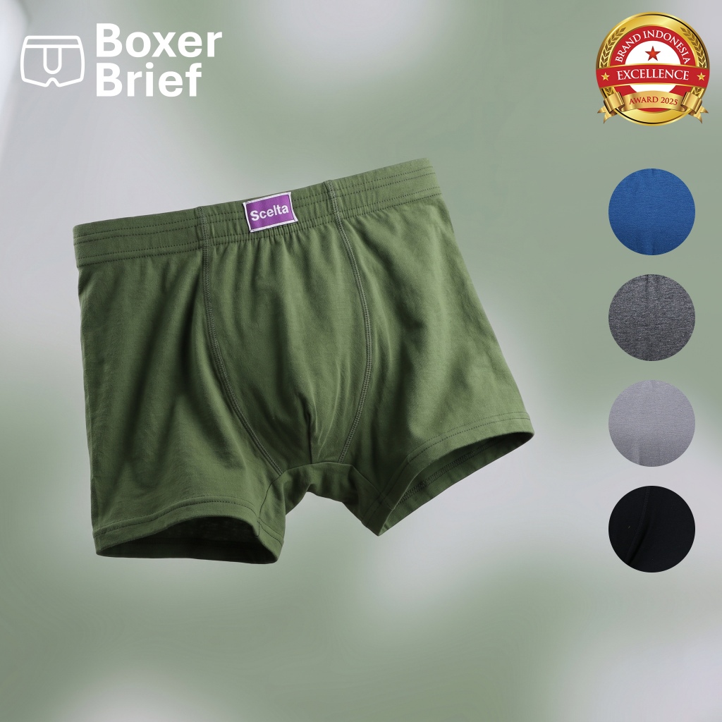 Scelta - 1Pcs Celana Dalam Pria Boxer Karet Bungkus Cd Bx 105