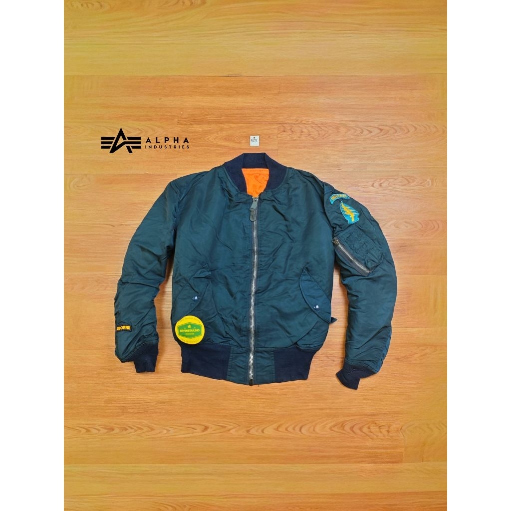 vintage alpha industries type ma-1 bomber jacket