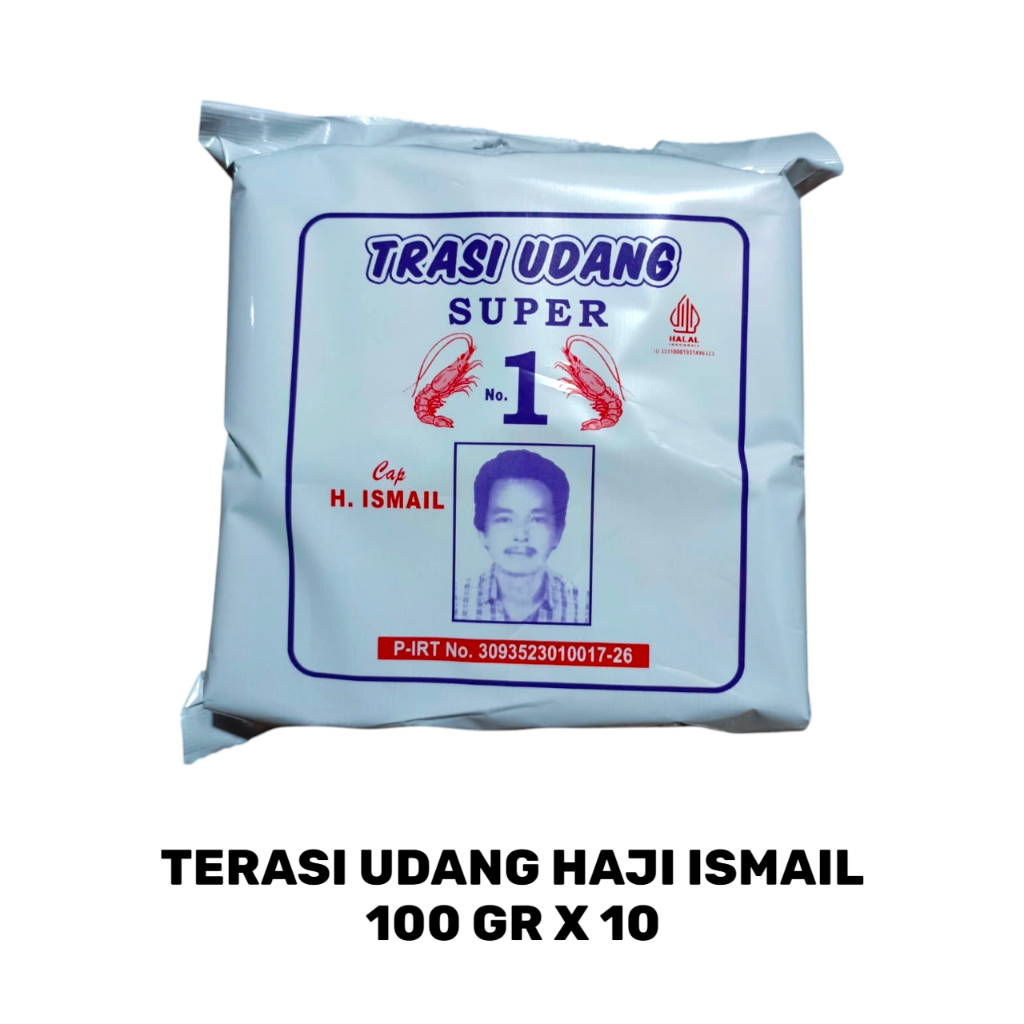 Terasi Udang Tuban Haji Ismail 100gr x 10 PUTIH