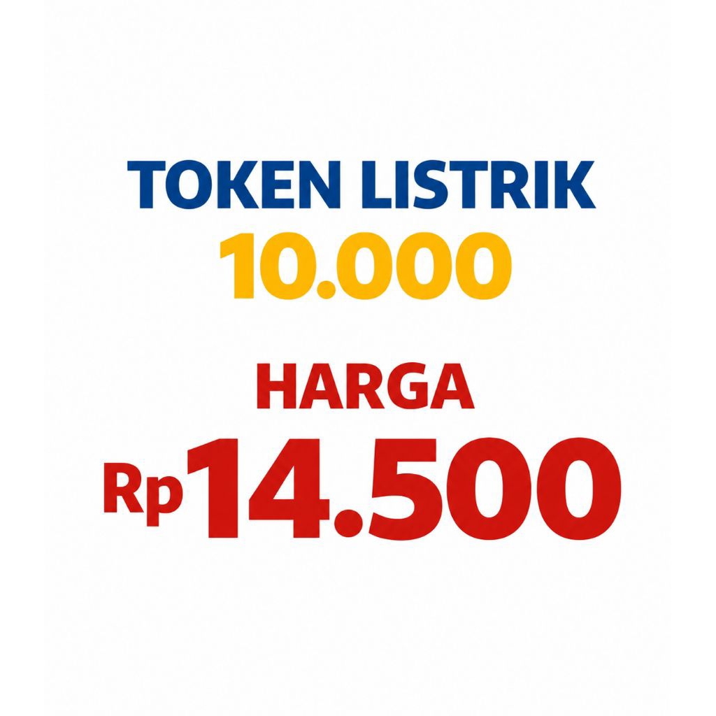 Token listrik 10k promo