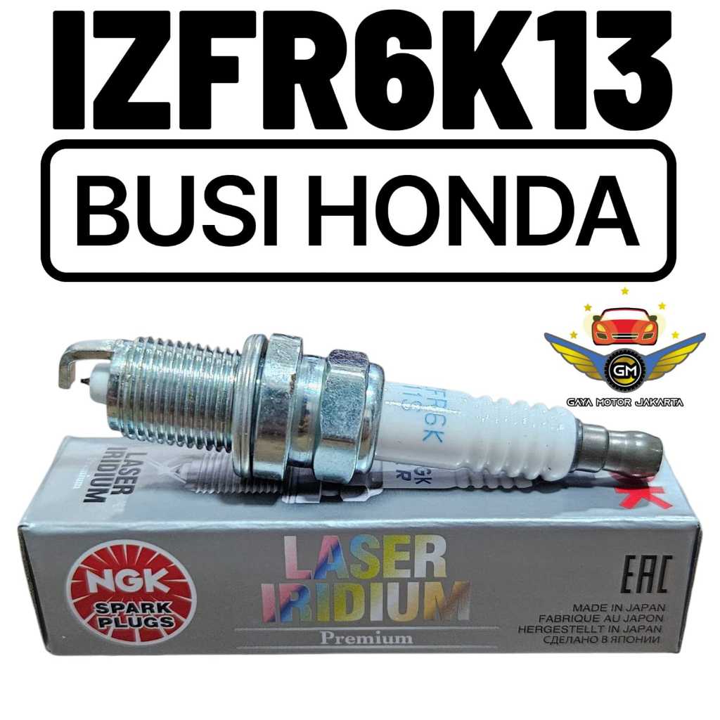 Busi Laser Iridium Honda Jazz - Jazz RS - Jazz GE8 - BRV - Freed - HRV- City NGK IZFR6K13