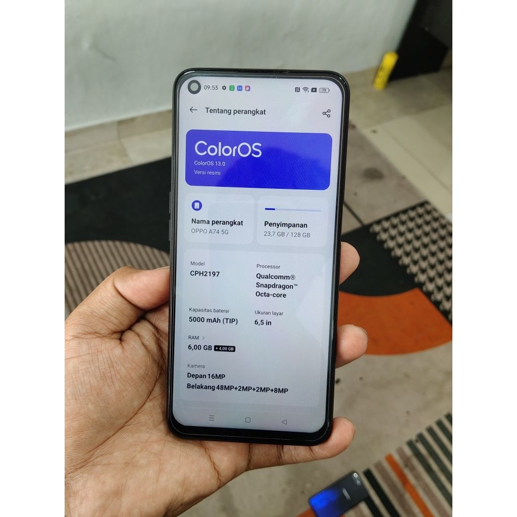 Oppo A74 5G NFC Ram 6/128